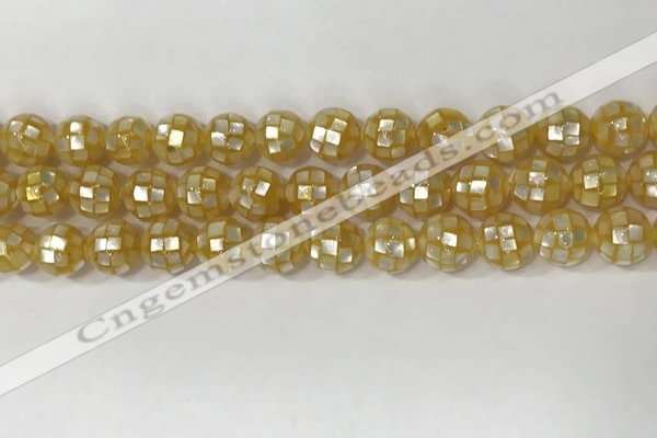 CSB4003 15.5 inches 8mm ball abalone shell beads wholesale