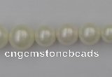 CSB401 15.5 inches 8mm - 16mm round shell pearl beads