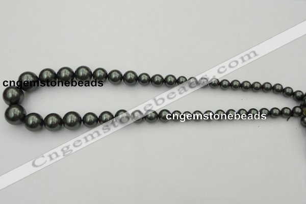 CSB403 15.5 inches 8mm - 16mm round shell pearl beads