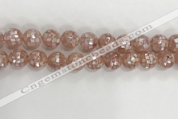 CSB4032 15.5 inches 14mm ball abalone shell beads wholesale