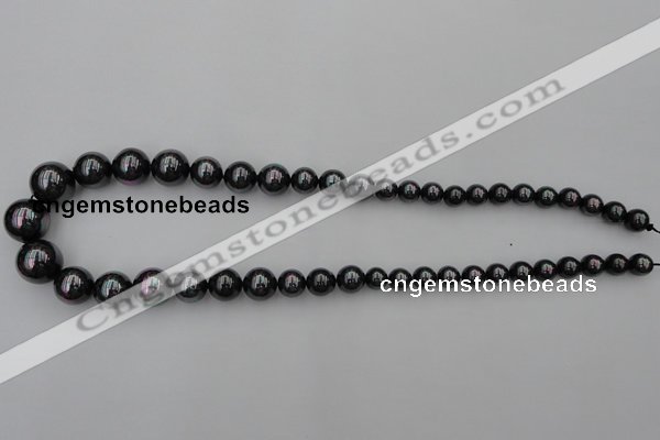 CSB404 15.5 inches 8mm - 16mm round shell pearl beads