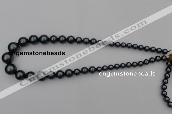 CSB405 15.5 inches 8mm - 16mm round shell pearl beads