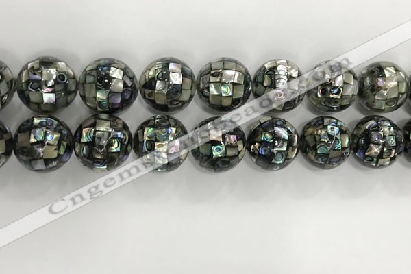 CSB4061 15.5 inches 20mm ball abalone shell beads wholesale