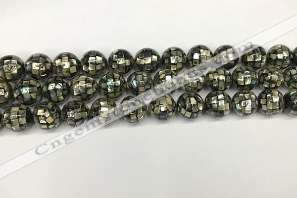 CSB4100 15.5 inches 10mm ball abalone shell beads wholesale