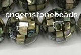 CSB4102 15.5 inches 14mm ball abalone shell beads wholesale