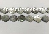 CSB4110 15.5 inches 15*20mm carved flower abalone shell beads