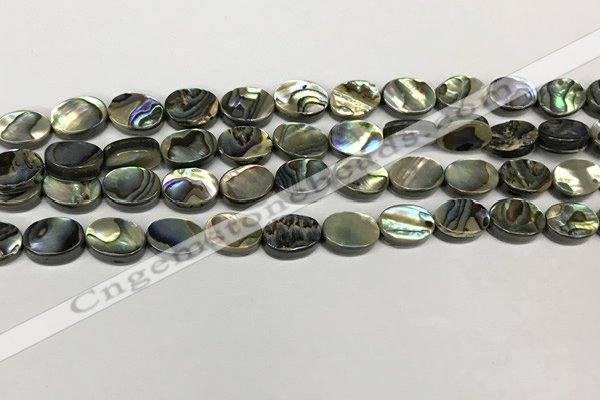 CSB4125 15.5 inches 8*10mm oval abalone shell beads wholesale