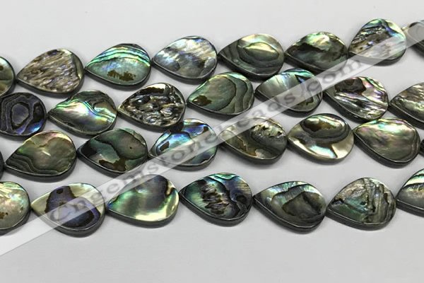 CSB4140 15.5 inches 18*25mm flat teardrop abalone shell beads