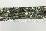 CSB4143 15.5 inches 8*8mm square abalone shell beads wholesale