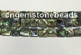 CSB4147 15.5 inches 16*16mm square abalone shell beads wholesale