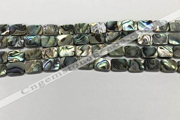 CSB4151 15.5 inches 8*10mm rectangle abalone shell beads wholesale