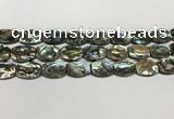 CSB4161 15.5 inches 12*16mm flat drum abalone shell beads wholesale