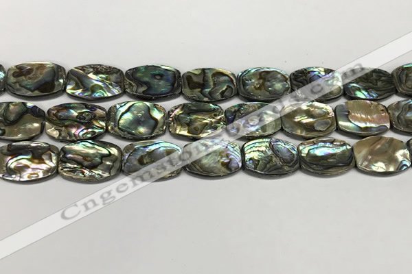 CSB4162 15.5 inches 13*18mm flat drum abalone shell beads wholesale