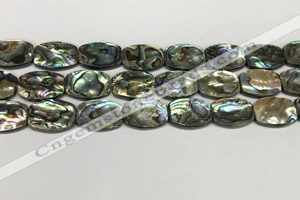 CSB4163 15.5 inches 15*20mm flat drum abalone shell beads wholesale