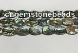 CSB4164 15.5 inches 18*25mm flat drum abalone shell beads wholesale