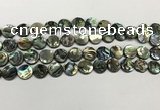 CSB4169 15.5 inches 10mm coin abalone shell beads wholesale