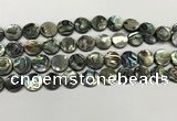 CSB4170 15.5 inches 12*12mm coin abalone shell beads wholesale