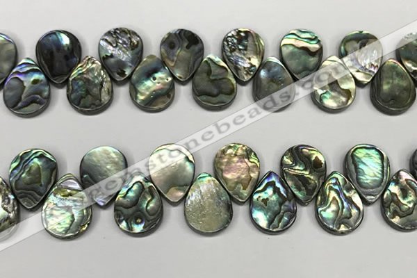 CSB4184 Top drilled 15*20mm flat teardrop balone shell beads