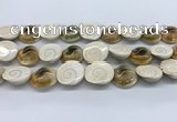 CSB4501 15.5 inches 22*25mm freeform shell beads wholesale