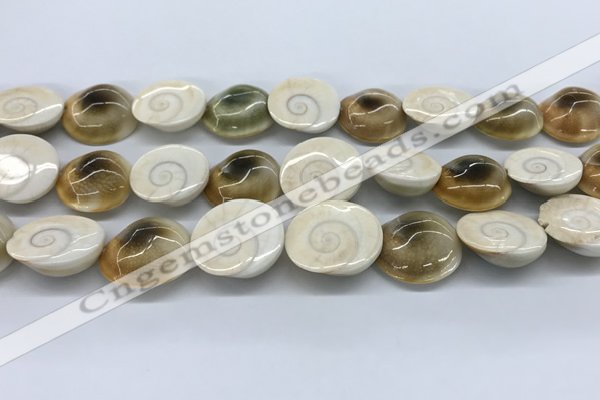 CSB4501 15.5 inches 22*25mm freeform shell beads wholesale