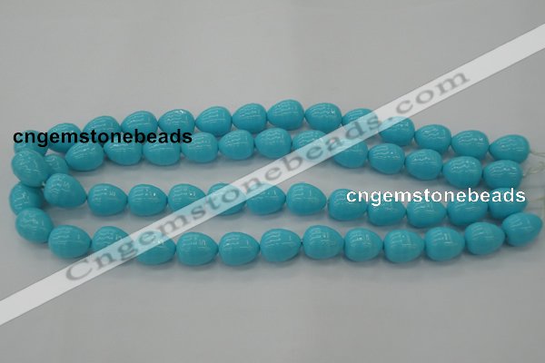 CSB555 15.5 inches 12*15mm whorl teardrop shell pearl beads