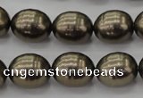 CSB585 15.5 inches 13*16mm whorl oval shell pearl beads