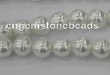 CSB600 15.5 inches 10mm whorl round shell pearl beads