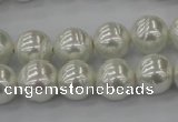 CSB610 15.5 inches 12mm whorl round shell pearl beads