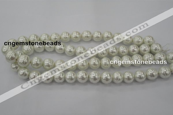 CSB620 15.5 inches 14mm whorl round shell pearl beads