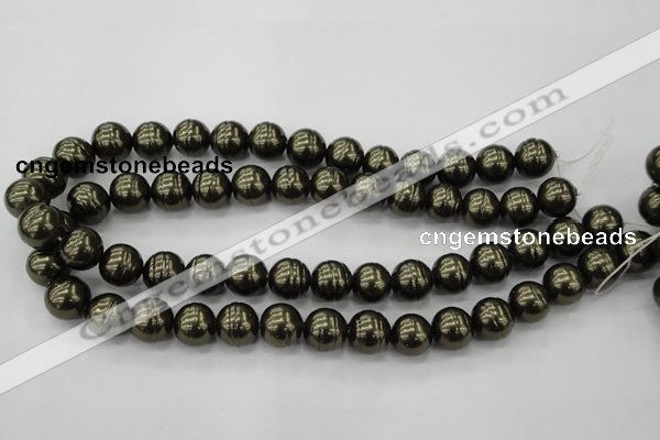 CSB622 15.5 inches 14mm whorl round shell pearl beads