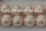 CSB625 15.5 inches 14mm whorl round shell pearl beads