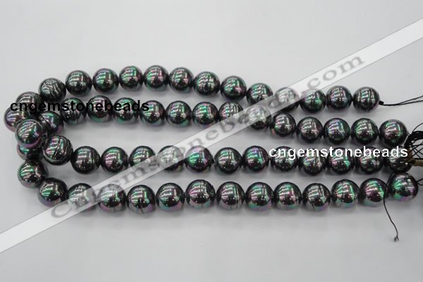 CSB626 15.5 inches 14mm whorl round shell pearl beads