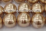 CSB645 15.5 inches 18mm whorl round shell pearl beads