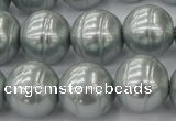 CSB646 15.5 inches 18mm whorl round shell pearl beads