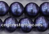 CSB649 15.5 inches 18mm whorl round shell pearl beads