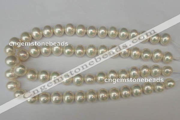 CSB800 15.5 inches 13*15mm oval shell pearl beads wholesale