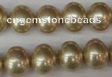 CSB802 15.5 inches 13*15mm oval shell pearl beads wholesale