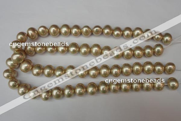 CSB802 15.5 inches 13*15mm oval shell pearl beads wholesale