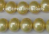 CSB808 15.5 inches 13*15mm oval shell pearl beads wholesale