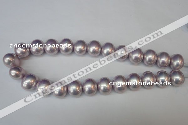 CSB830 15.5 inches 16*19mm oval shell pearl beads wholesale