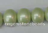 CSB831 15.5 inches 16*19mm oval shell pearl beads wholesale