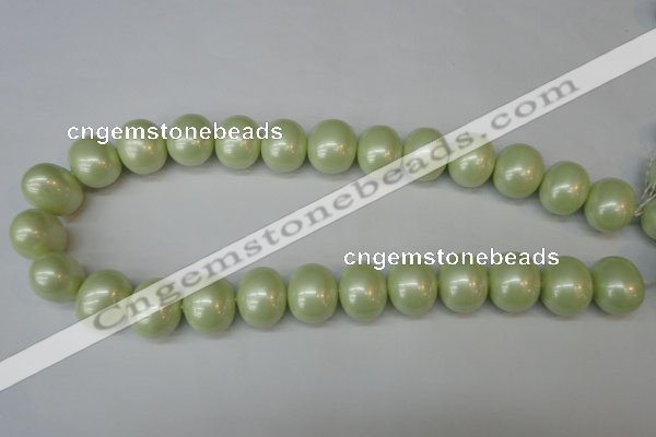 CSB831 15.5 inches 16*19mm oval shell pearl beads wholesale