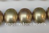 CSB833 15.5 inches 16*19mm oval shell pearl beads wholesale