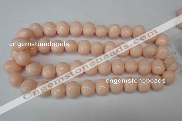 CSB834 15.5 inches 16*19mm oval shell pearl beads wholesale