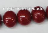 CSB835 15.5 inches 16*19mm oval shell pearl beads wholesale