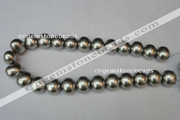 CSB836 15.5 inches 16*19mm oval shell pearl beads wholesale
