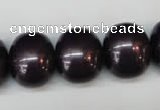 CSB839 15.5 inches 16*19mm oval shell pearl beads wholesale