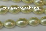 CSB846 15.5 inches 10*14mm rice shell pearl beads wholesale