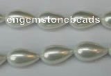 CSB864 15.5 inches 9*16mm teardrop shell pearl beads wholesale