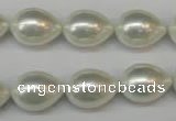 CSB868 15.5 inches 12*16mm teardrop shell pearl beads wholesale